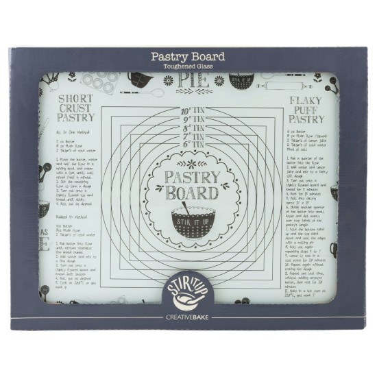 Blat pentru aluat, sticla, 48 x 38 cm - Kitchen Craft