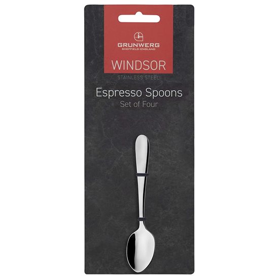 Set 4 lingurite pentru espresso, inox, "Windsor" - Grunwerg