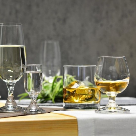 Set 6 pahare whisky, sticla, 250ml, "Balance" - Krosno