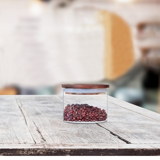 Recipient din sticla borosilicata, Ø9,5cm, 350 ml - Zokura