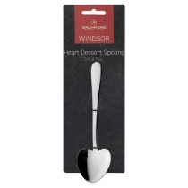 Set 4 lingurite pentru desert, forma inima, inox, "Windsor" - Grunwerg