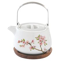 Ceainic din portelan cu suport 750 ml "Sakura" - Nuova R2S