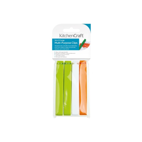 Set 4 cleme pentru pungi, plastic - Kitchen Craft