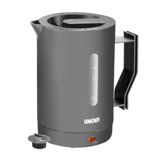 Fierbator electric de voiaj 0,5 L, 1000 W, Gri - Unold