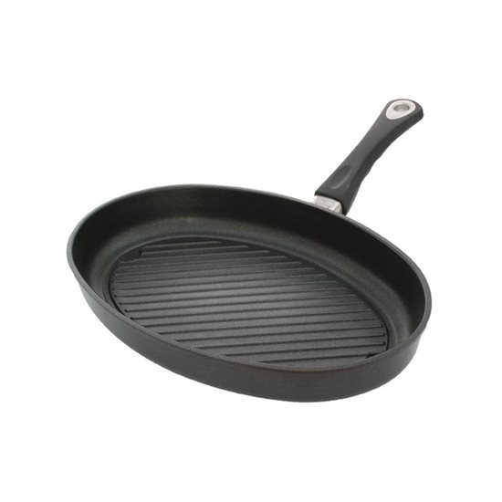 Tigaie grill pentru peste, aluminiu, 35 x 24 cm, inductie - AMT Gastroguss