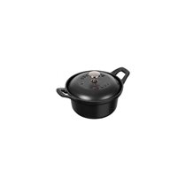 Oala Cocotte fonta, 12cm/0,5L, "La Coquette", Black - Staub