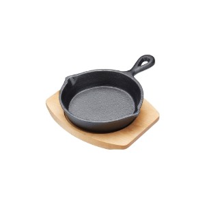 Mini-tigaie fonta, 14,5 cm, cu suport de lemn, "Artesa"  - Kitchen Craft
