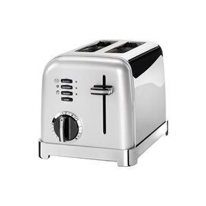 Prajitor de paine 2 sloturi, 900W, Pearl Grey - Cuisinart