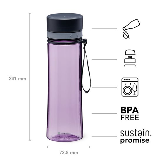 Sticla plastic, 600ml, "Aveo", Violet Purple - Aladdin