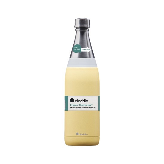 Sticla inox, 600ml, "Fresco Thermavac", Lemon Yellow - Aladdin