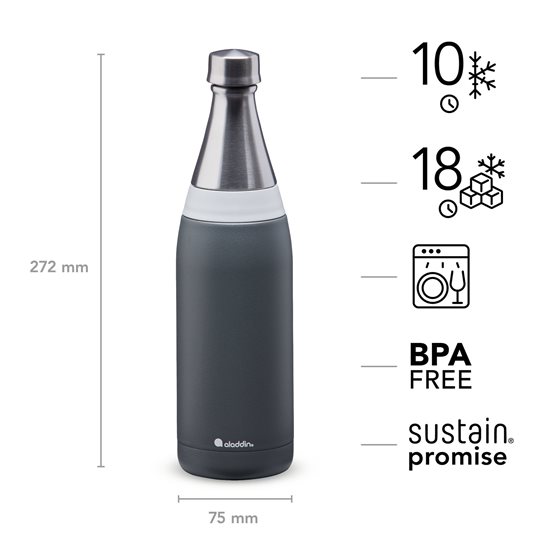 Sticla inox, 600ml, "Fresco Thermavac", Slate Gray - Aladdin