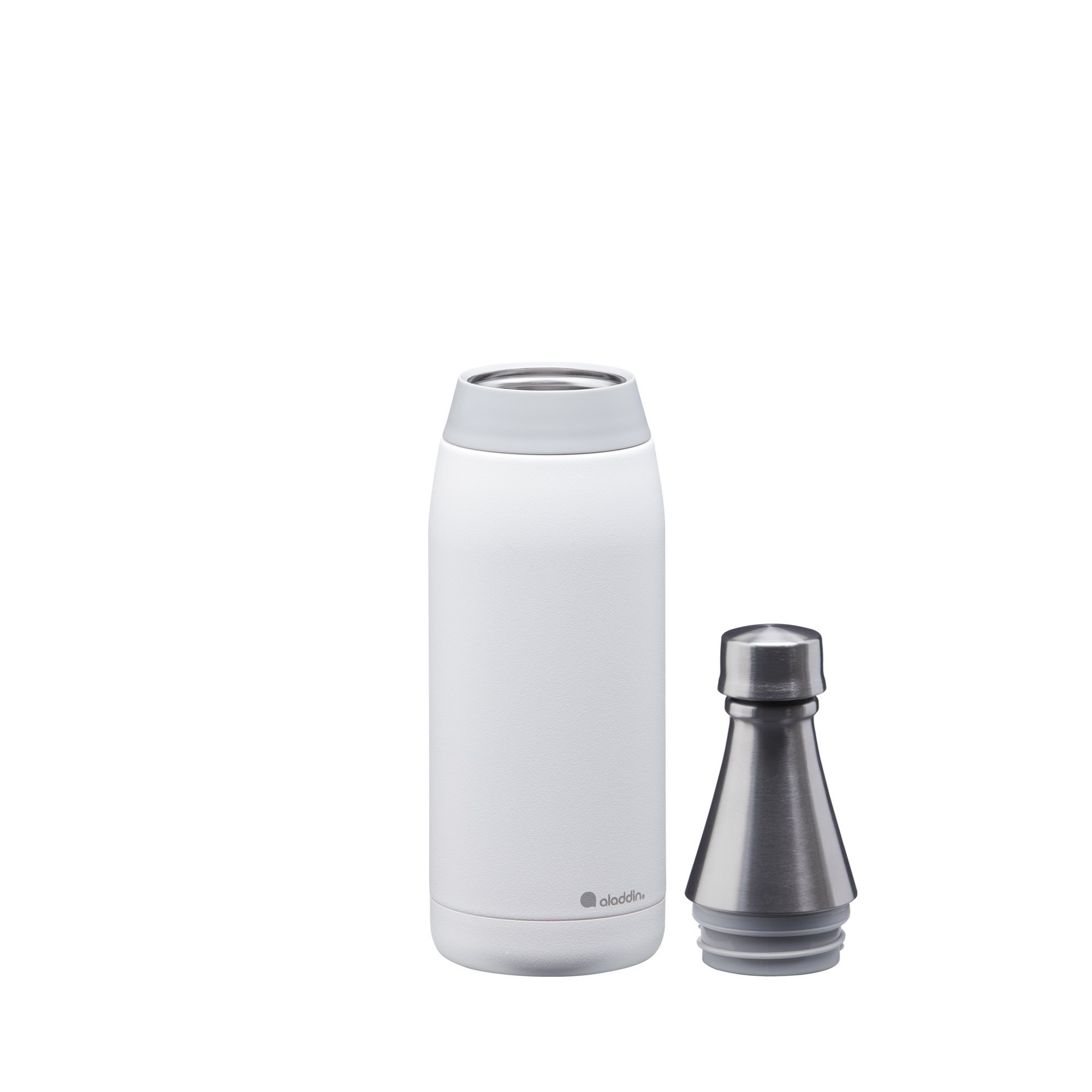 Stainless steel bottle, 600ml, Cityloop Thermavac, Burgundy Magnolia  Print - Aladdin