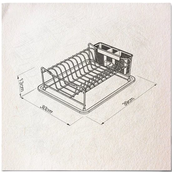 Scurgator vase, otel, 39x30x13 cm, Mov - Tekno-tel