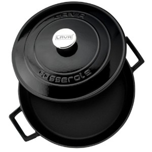 Cratita fonta, 28cm/3,5L, "Folk", Negru - LAVA