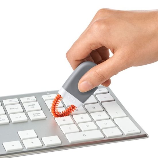 Set 3 piese curatare tastatura si ecran laptop, plastic & microfibra - OXO