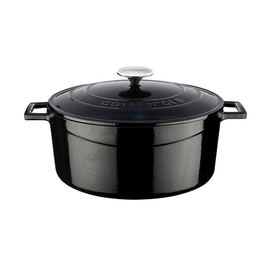 Cratita fonta, 28cm/6,7L "Folk", Negru - LAVA