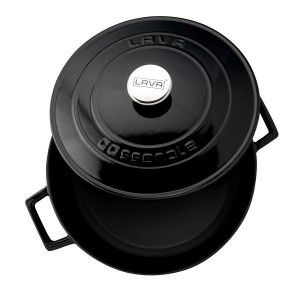 Cratita fonta, 28cm/6,7L "Folk", Negru - LAVA