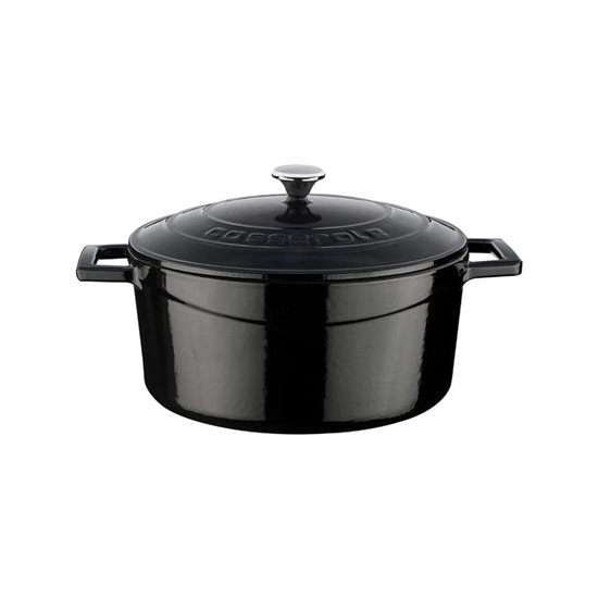 Cratita fonta, 24cm/4,5L "Folk", Negru - LAVA