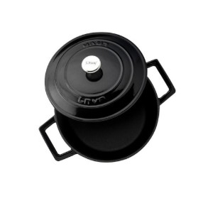 Cratita fonta, 20cm/2,82L "Folk", Negru - LAVA