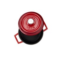 Cratita fonta, 14cm/0,8L "Trendy", Rosu - LAVA