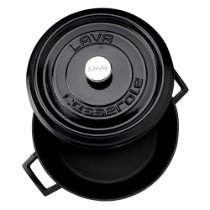 Cratita fonta, 32cm/9,86L "Trendy", Negru - LAVA