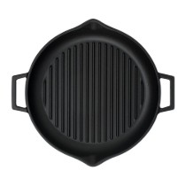 Tigaie grill rotunda, fonta, 30cm - LAVA