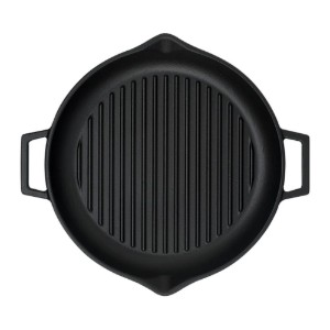 Tigaie grill rotunda, fonta, 30cm - LAVA