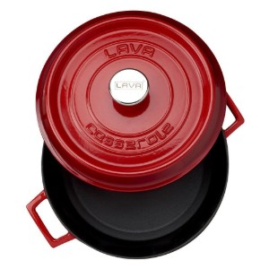 Cratita fonta, 28cm/6,7L "Trendy", Rosu - LAVA