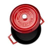 Cratita fonta, 24cm/4,5L, "Trendy", Rosu  - LAVA