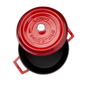Cratita fonta, 24cm/4,5L, "Trendy", Rosu  - LAVA