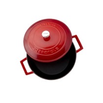 Cratita fonta, 20cm/2,82L "Folk", Rosu - LAVA