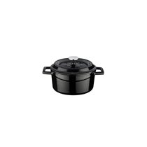 Mini-cratita fonta, 12cm/0,53L, "Trendy", Negru - LAVA