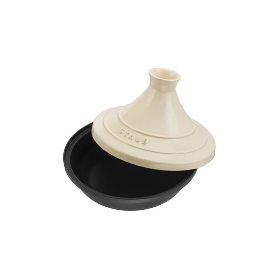 Tajine fonta, cu capac ceramic, 20cm/0,6L, Cream - Staub