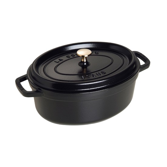 Oala Cocotte ovala, fonta, 29cm/4,2L, Black - Staub