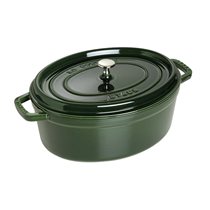 Oala Cocotte ovala, fonta, 31cm/5,5L, Basil - Staub