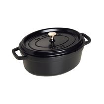 Oala Cocotte ovala, fonta, 27cm/3,2L, Black - Staub