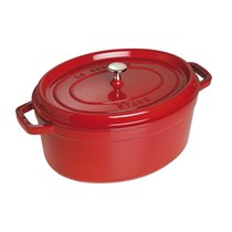 Oala Cocotte ovala, fonta, 31cm/5,5L, Cherry - Staub