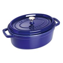 Oala Cocotte ovala, fonta, 33cm/6,7L, Dark Blue - Staub