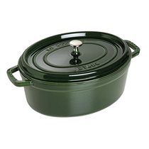 Oala Cocotte ovala, fonta, 33cm/6,7L, Basil - Staub