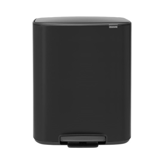 Cos de gunoi cu pedala "Bo", 60 L, Matt Black - Brabantia