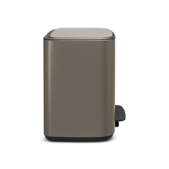 Cos de gunoi cu pedala "Bo", inox, 36 L, Platinum - Brabantia