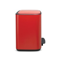 Cos de gunoi cu pedala "Bo", inox, 36 L, Passion Red - Brabantia