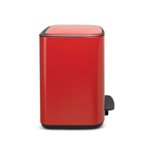 Cos de gunoi cu pedala "Bo", inox, 36 L, Passion Red - Brabantia