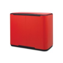 Cos de gunoi cu pedala "Bo", inox, 36 L, Passion Red - Brabantia