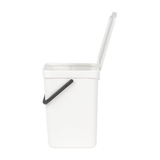 Cos de gunoi "Sort&Go", plastic, 12 L, White - Brabantia