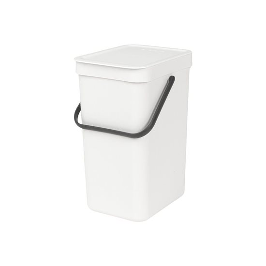 Cos de gunoi "Sort&Go", plastic, 12 L, White - Brabantia