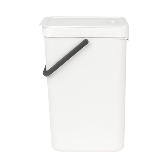 Cos de gunoi "Sort&Go", plastic, 16 L, White - Brabantia