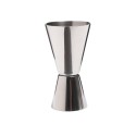 Pahar dublu masura pentru cocktail, 25/50 ml, inox, argintiu - BarCraf