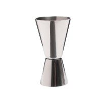 Pahar dublu masura pentru cocktail, 25/50 ml, inox, argintiu - BarCraft