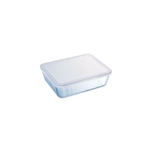 Caserola dreptunghiulara, din sticla termorezistenta, cu capac, 800ml - PYREX